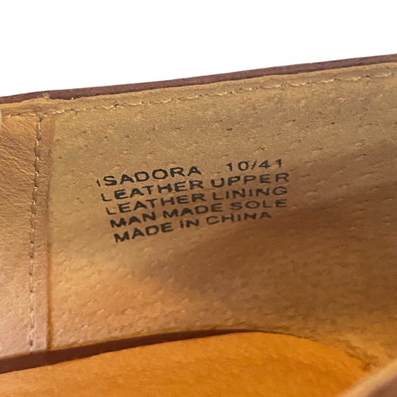 Miz Mooz Isadora Leather Heels Burgundy Double Strap Mary Jane Shoes size 10 41 - Picture 9 of 13